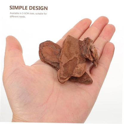 POPETPOP Reptile Terrarium Bark Chips 1 Bag Pine Bark for Tanks Decor | Natural Texture, Easy Placement, Small Pets, Single-Pack Supply, Polished Finish, Tidy Accent Piece, Daily Setup