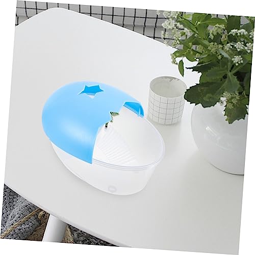 DOITOOL Practical Plastic Turtle Tank with Ramp and Sunbathing Platform Reusable Tortoise Breeding Box Aquarium for Safe Turtle Habitat and Easy Cleaning