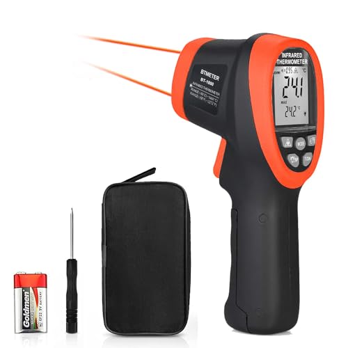 BT-1800 Non Contact Pyrometer High Temperature Infrared Thermometer Gun -58°F ~3272°F (-50~1800℃) DS 50:1 for Metal Melting Furnace Forge Kiln Tempe Tester (Not Accurate for Human Temp) - color: BT-1800 Blue (-58°F ~3272°F)