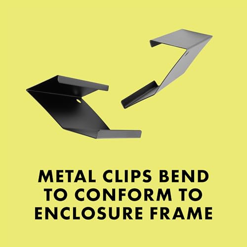 Zilla Heavy Duty Screen Clips, Secures Screen Covers to Terrarium, Fits Size 30G and Larger, 2 pack, Large | Secures Screen Covers to Terrarium, Fits Size 30G and Larger - size: Large