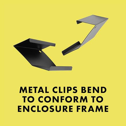 Zilla Heavy Duty Screen Clips, Secures Screen Covers to Terrarium, Fits Size 30G and Larger, 2 pack, Large | Secures Screen Covers to Terrarium, Fits Size 30G and Larger - size: Large