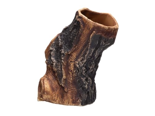 Aquarium Cave - Ceramic Betta Fish Tank Decor - Natural Aquarium Decor - Large Reptile Hide - Fish cave Hideout - Snake Hide - Cave for Cichlids and plecos (Tree Lodge)