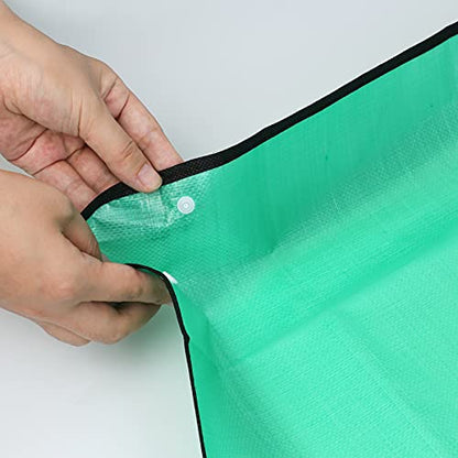 RESTCLOUD Indoor Plant Repotting Mat Potting Tray, Poo Poo Platter for Butterfly Cage, 19.6 x 19.6 Inches, Green, Set of 2 (26 x 26 Inches Set of 2) - size: 26 x 26 Inches Set of 2