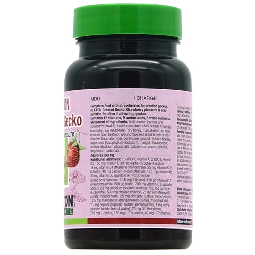 Nekton Crested Gecko Strawberry Pleasure Complete Diet 50g / 1.76oz - size: 1.76 Ounce (Pack of 1)