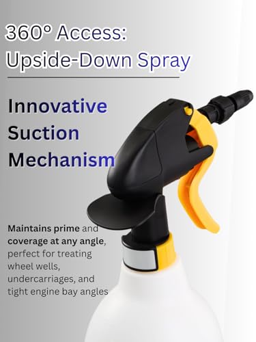 Sprayers Plus 801 Acid Trigger Sprayer, Heavy Duty Chemical Resistant Bottle for Muriatic Acid, Rust Removal & Aluminum Brightening, Professional Acid Sprayer 316 Stainless Steel Spring,1.44Litres - color: 801 Acid