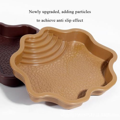 Turtle Bathing Pool, Reptile Feeding Dish Water Pot, Lizard Turtle Bathing Pool for Aquatic Climbing Pet - color: Earthy Yellow