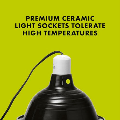 Zilla Pet Reptile Premium Heat Lamp Reflector Dome Fixture, 8.5 Inches - size: 8.5 Inch (Pack of 1)