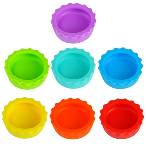 Silicone Reptiles Bowls Gecko Mini Feeders Dish Reptile Feeding Cups Colorful