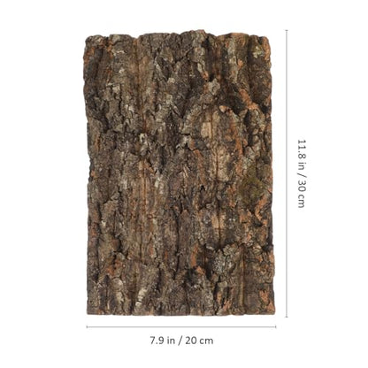 Reptile Bark Background Decor, Terrarium Tree Bark Background 2pcs, 11. 8x7. 8" Natural Climbing Platforms for Bearded Dragon Snake Lizard Spider Habitat Cage Tank Enclosure Accessories