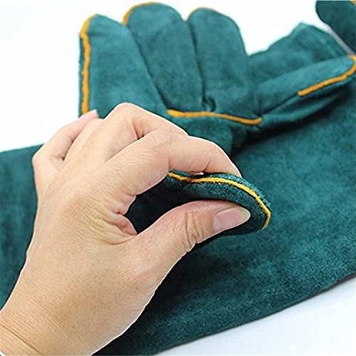 Animal Handling Anti-Bite Gloves, Reinforced Leather Welding Gloves for Gardening Dog Training Cat Scratch - size: 60cm/ 24inch