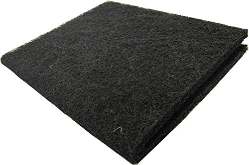 Wave Point Super Activated Carbon Pad Cut to Fit for Aquariums Pond Nitrate Ammonia, Phosphate Remover Pads, and Dual Bonded Pads (18" X 10" - 1PK) - size: 18" X 10" - 1PK
