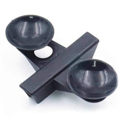 LINLAN 10 Pieces Aquarium Divider Suction Cup Clips, Glass Fixing Clips, Plastic Mesh Board Isolation Holders for Fish Tank (Black) - color: Black