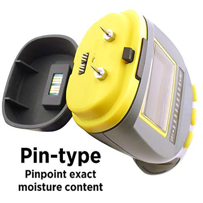 General Tools MM9 Pin & Pinless Moisture Meter – Dual Moisture Detector for Wood, Drywall & Building Materials – Digital Display, Scan & Pin Modes, Data Hold | Gift for Dad, Father’s Day Gift Idea - size: Pin & Pinless