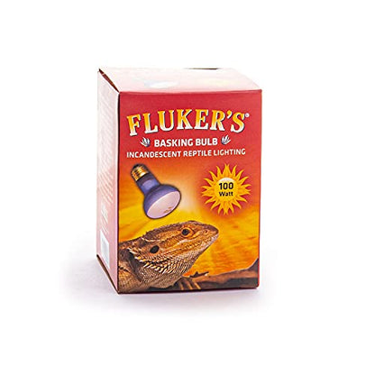 Fluker's Incandescent Basking Spotlight Bulbs for Reptiles Tanks,Reptile Heat Lamp Bulbs for Infrared Light,100-Watt,(Pack of 2) - size: 1 Count (Pack of 2)