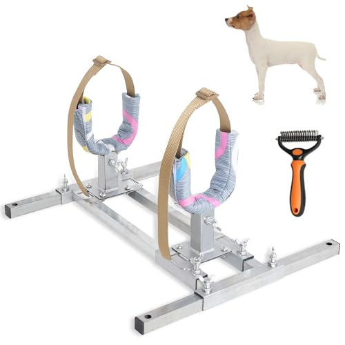 Dog Breeding Stand（Multi-Specification）Stainless Dog Breeding Stand | Shoulder height 5.9in-13.8in，Adjustable Dog Breeding Stand for Large Dogs Dog Breeding Rack Dog Breeding Stands