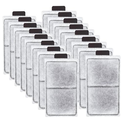 16 Pack PF-S Fish Tank Filter Cartridges, Aquarium Filter Cartridges Replacement Compatible with Top Fin Silenstream PF10 Power Filters - size: 16 Pack