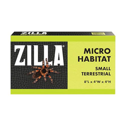 Zilla Micro Habitat Terrarium, Terrestrial, with Locking Latch, for Isopods, Spiders, Insects, Small - size: Small, style: Terrestrial