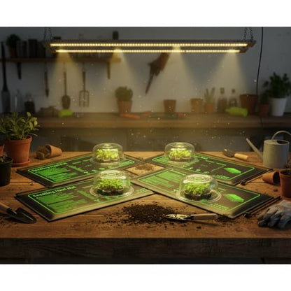 4 Pack Seedling Heat Mat for Seed Starting Plants Germination, 10"x20.5" | Improve germination rate, Stable uniform heat, Ideal germination temperature 75- 95°F(24-35°C),Waterproof, Fit 1020 Tray - size: 10×20"-4P