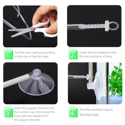 Aquarium Floating Plant Corral, Floating Plant Fence Fish Tank Accessories Aquarium Decoration for Intercepts Floating Plants, Fish Feeding (Aquarium Floating Plant Corral)
