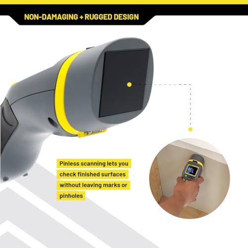 General Tools MM9 Pin & Pinless Moisture Meter – Dual Moisture Detector for Wood, Drywall & Building Materials – Digital Display, Scan & Pin Modes, Data Hold | Gift for Dad, Father’s Day Gift Idea - size: Pin & Pinless