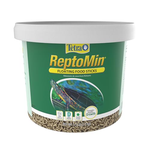 Tetra® ReptoMin® Floating Food Sticks Complete Food for Aquatic Turtles, Newts and Frogs, 5.5 LB (2.5 kg) - size: 5.5 Pound (Pack of 1)