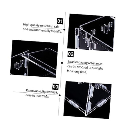 Acrylic Reptile Box for Bearded Dragon Turtle Spider Safe Eco-Friendly Removable Easy Assembly