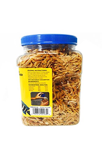 Zoo Med Large Sun-Dried Red Shrimp Aquatic Turtle Food 10 oz. - size: 10 Ounce (Pack of 1)