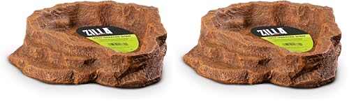 Zilla Pet Terrarium Food/Water Terraced Dish, Large (Pack of 2) - size: Large (Pack of 2)