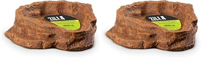Zilla Pet Terrarium Food/Water Terraced Dish, Large (Pack of 2) - size: Large (Pack of 2)