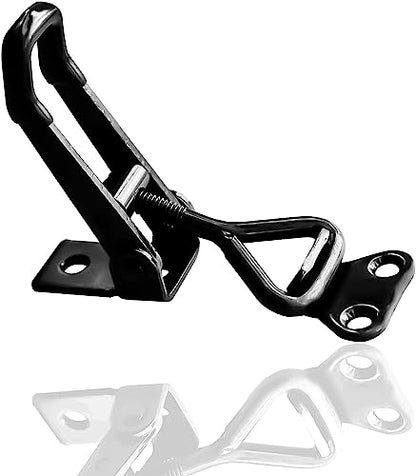 E-TING 6Pack Toggle Clamp Latch 100KG 220LBS Holding Capacity | Black Adjustable 4001 Pull Latch Clamps Quick Release Hasp Clamps for Smoker Cabinet Boxes Case Trunk Jig - style: 4001（6pack）