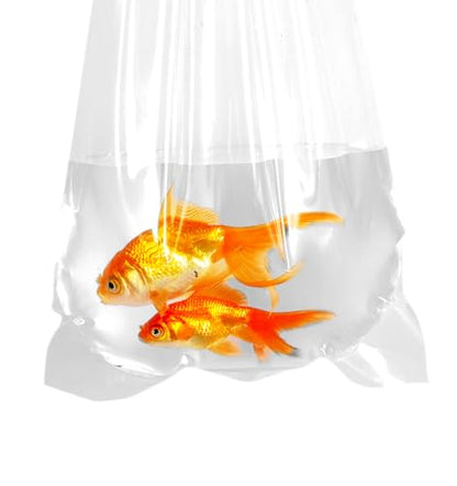 Fishery Bags 16 Inches Leak Proof Rounded Bottom Corners Clear Plastic Fish Bags for Marine and Tropical Fish Transport. (16" x 24" / 50 Pack / 2.5 Mil) - size: 16" x 24" / 50 Pack / 2.5 Mil