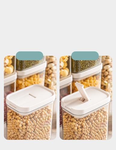 2PCS Airtight Food Storage Containers Set with Lids,PP Free Plastic Dry Food Canisters for Kitchen Pantry Organization and Storage (1800ml/63.36oz). - size: 4.57"Lx2.99"Wx11.81"H(1800ml/63.36oz)