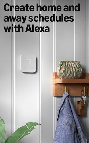 Amazon Smart Thermostat – Save money and energy - Works with Alexa and Ring - C-wire required