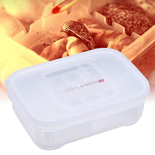Reptile Breeding Box, Plastic Reptile Egg Incubators Hatchery Box with Transparent Lid for Hatching, Lizards, Lions Mane, Reptiles