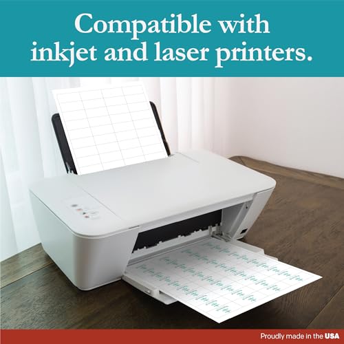 Premium Label Supply White Sticker Barcode Labels – 2" x 1" – Laser/Inkjet Compatible – (40 per Sheet), 500 Sheets – 20,000 Total Adhesive Labels - size: 20000 Labels