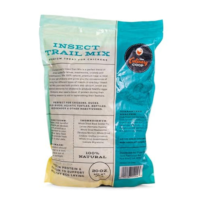 Fluker's Culinary Coop Premium Chicken Treats, Dried Insect Trail Mix, 20 oz