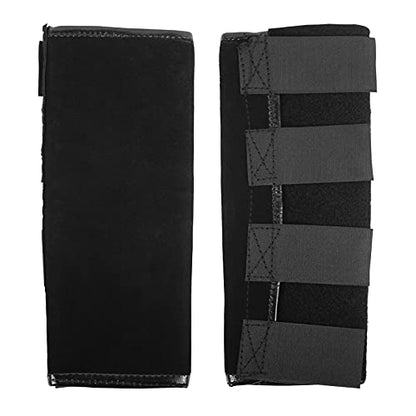 Luwint Cowhide Leather Kids Leg Gaiters, Adjustable Snake Bite Protection Calf Gaiters Lower Leg Boots Gaiter for Outdoors - size: Small