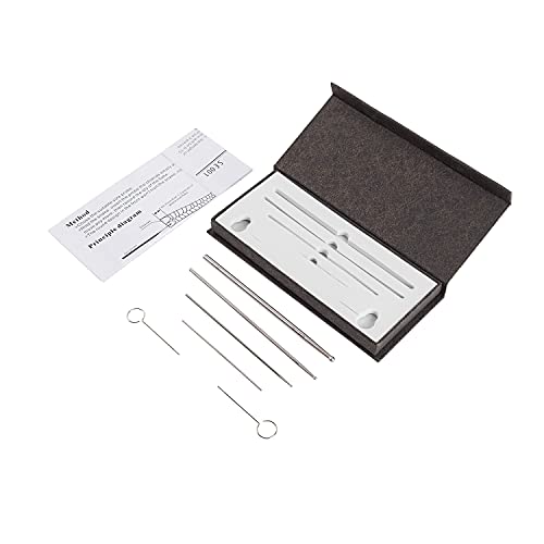 REPTI ZOO Snake Probe Kit 6 Pieces Round Ball Tip Professional Reptiles Snake Sexing Kit Probes Set - color: Silver