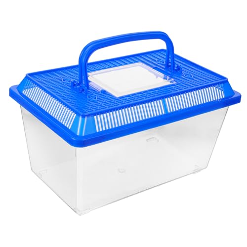 Household Turtle Habitat Tank Reptile Transport Box for Feeding and Observation Turtle Aquarium
