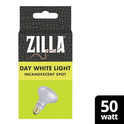 Zilla Incandescent Spot Bulbs Day White 50 Watts - size: Pack of 1, style: Day White (50W)