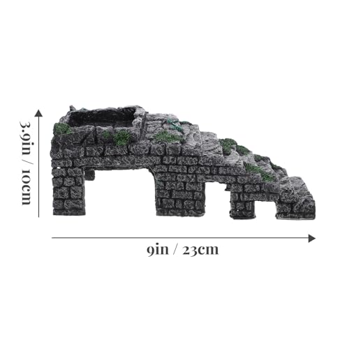 jojofuny Large Turtle Dock Floating Basking Platform with Ramp for Aquarium Turtles Reptile Habitat Tank Accessory