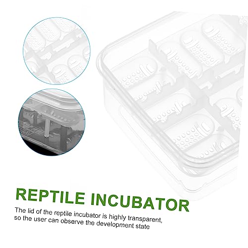 2pcs Reptile Egg Incubator Tray Observation Cover for Tortoise Lizard Hatching