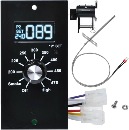 Upgrade Control Board Compatible with Pit Boss Pellet Grill, Panel Kit | PB700R1 700FB PB820 PB820d PB340 440D Replacement Parts, Temperature Controller, Grill Repair Accessory，Sensor Probe Kit. - style: Compatible with Pit Boss Pellet Grill Control Board