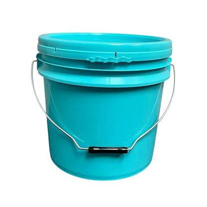 Heavy Duty Detailing Bucket (4 Gal) and Bucket Lid (for Car Wash, Boat, Truck, RV, Fishing & More) (Aqua Blue) - color: Aqua Blue