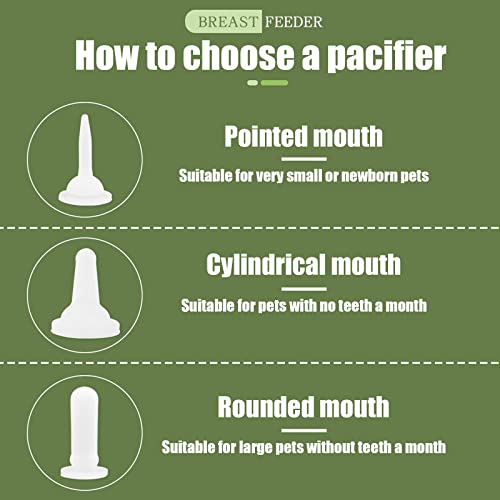 Suxgumoe Kitten Puppy Feeding Bottles and Syringes with Nipples, Small Animals Milk Bottles Feeding Tools for Newborn Kittens, Puppies, Rabbits - color: White