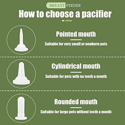 Suxgumoe Kitten Puppy Feeding Bottles and Syringes with Nipples, Small Animals Milk Bottles Feeding Tools for Newborn Kittens, Puppies, Rabbits - color: White