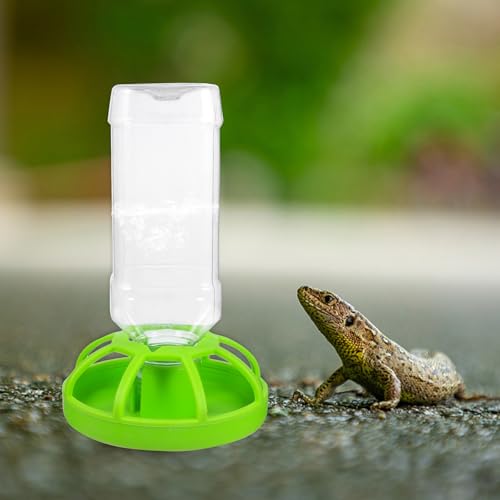 balacoo Automatic Reptile Water Feeder Bowl 6.29X7.87X3.93In Pet Water Dispenser for Turtle Tortoise Indoor Outdoor Terrarium