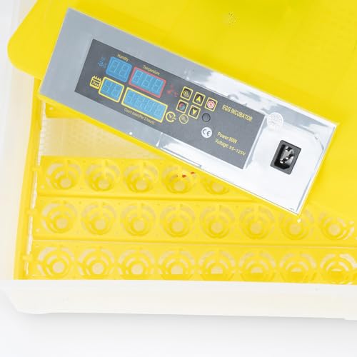 Egg Incubator Automatic Digital Hatcher Machine with Turning Temperature | Control for Hatching Chicken Duck Goose Quail (48 Eggs) - size: 48 Eggs