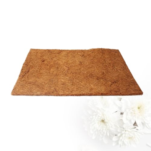 Reptile Bedding Mat and No Deformation 2 Pcs Natural Coconut Fiber with Good Air Permeability Wear-Resistant Cushion Liner for Reptile Pet Box and Microlandschaft Landscaping