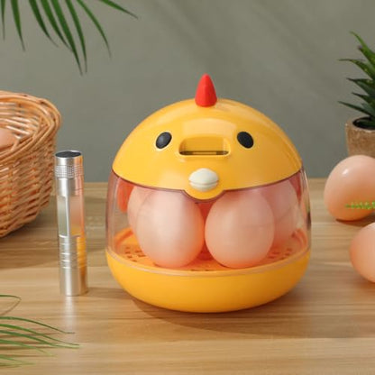 TOYANDONA 5 Egg Incubator with Automatic Temperature and Humidity Control - Small Bird Incubator with Egg Candler Air Vent for Hatching Chicken Duck Goose Quail Parrot Home Poultry Care Hatchery
